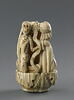 Pommeau de sceptre de confrérie : un couple et la Mort, image 6/9
