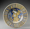 Grand plat d'apparat rond : Ange priant, image 3/4