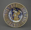 Grand plat d'apparat rond : Ange priant, image 1/4