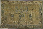 Le roi de Babylone Nabuchodonosor parmi les bêtes des champs, d'une tenture de l'Ancien Testament à grotesques, image 1/10