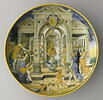 Coupe ronde : armoiries des Sforza-Farnèse (Alessandro ou Paolo ?) : la fête ordonnée par Romulus en l'honneur de Neptune, image 1/3