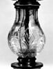 Flacon en cristal de roche : reliquaire médiéval en forme d'ampoule, image 1/3