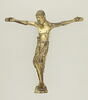 Figure d'applique : Christ en croix en bronze doré, image 1/6