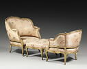 Grande chaise longue brisée en trois parties, image 1/2