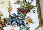 Plateau de table à décor de fleurs et papillons, image 2/6