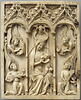Feuillet gauche d'un diptyque : la Vierge glorieuse allaitant, entourée d'anges musiciens, image 1/2