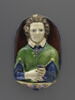 Plaque porte-lumière : jeune homme en buste, image 1/10