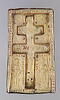 Staurothèque : reliquaire de la Vraie Croix (a : logette à double traverse surmontée par 2 bustes d’anges) et Croix du reliquaire à double traverse (b), image 14/20