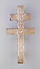 Staurothèque : reliquaire de la Vraie Croix (a : logette à double traverse surmontée par 2 bustes d’anges) et Croix du reliquaire à double traverse (b), image 18/20