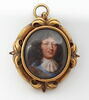 Miniature sur émail dans un cadre en laiton doré : Louis XIV (ou Gaston d'Orléans), image 1/2