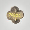 Paire de fibules quadrilobées cloisonnées, image 2/5