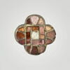 Paire de fibules quadrilobées cloisonnées, image 3/5