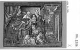 Plaque : La Naissance de la Vierge, d'une série de deux sur la Vie de la Vierge (MR 2537), image 3/3