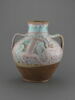 Grand vase ovoïde à deux anses : un sanglier et un chien courant, image 1/7