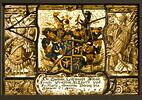 Panneau rectangulaire aux armes de Johann-Frantz Probstatt, lieutenant-capitaine à Lucerne, et de Maria-Genoueva Düring, son épouse, image 1/2