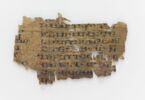 papyrus littéraire ; feuillet de codex ; fragment, image 2/2