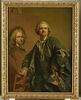Louis Michel Van Loo peignant le portrait de son père Jean Baptiste, image 2/2