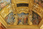 Plafond : Salle des Saisons -Apollon et les Muses,  au dessus de la corniche, côté nord,, image 5/8