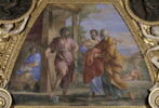 Plafond : Salle de Septime Sévère - Les députés du Sénat apportant la pourpre à Cincinnatus, au dessus de la corniche, côté nord., image 4/5