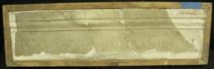 élément d'architecture ; inscription, image 2/2