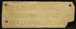 plaque de loculus ; inscription, image 1/2