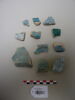 Lot de 11 tessons à glaçure turquoise, image 1/2