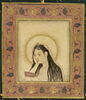 Jeune femme nimbée lisant (page d'album), image 2/3