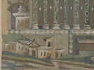 Panneau au Tholos (Relevé des mosaïques de la grande mosquée de Damas), image 4/6
