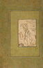Azadeh jouant de la harpe à dos de chameau (page d'album), image 3/5