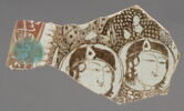 Fragment de plat aux deux personnages, image 1/2