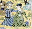 Panneau de revêtement mural : personnages masculins au bord d'un ruisseau
ou : Panneau aux quatre mystiques, image 7/11