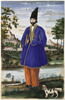 Portrait de Dust Ali Khan Mu'ayyir al-Mamalik à l'âge de 21 ans dans un paysage et accompagné d'un chien, image 1/5