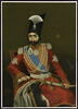 Portrait de Nasir al-Din Shah dans un fauteuil européen tapissé de velours rouge, image 1/3