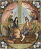 Couple et serviteurs dans un intérieur, image 1/2