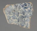 Fragment de fond de plat à décor bleu et blanc, image 2/2