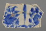 Tesson à décor bleu et blanc, image 1/2
