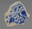 Fragment de fond de plat à décor bleu et blanc, image 2/2