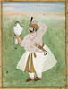 Portrait d'un prince indien au faucon (page d'album), image 2/3