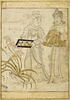 Femme et servante tenant un plateau (page d'album), image 2/9