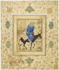 Mollah monté sur un âne (page d'album), image 1/5