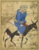 Mollah monté sur un âne (page d'album), image 2/5