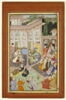 Entrevue de Babur avec Badi al-Zaman Mirza (page d'un 