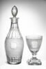 Carafe à liqueur avec bouchon, d'un ensemble avec verre à pied, image 2/2