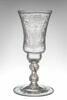 Grand verre à pied avec filet rouge, image 2/2