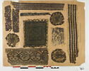 bande décorative d'habillement ; orbiculus ; tabula ; fragment, image 2/3