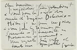 Lettre autographe signée Louise Léouzon-le-Duc à Maurice Denis, 24 juin 1931, image 1/2