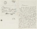 Lettre autographe signée Delacroix à Augustin Varcollier, 22 janvier 1842, image 2/2