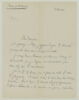 LAS Comtesse de Waresquiel à Charles Fegdal, 7 octobre 1940, image 1/2