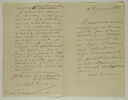 Lettre autographe signée de Darcy à A. Piron, 3 janvier 1865, image 1/2