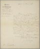 Lettre autographe signée Romieu, du 1er Bureau de la Direction des Beaux Arts, à Emile Lassalle, datée du 8 mars 1852, image 1/2